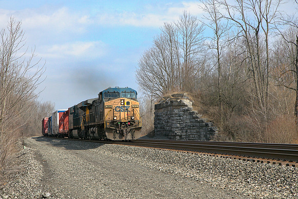 CSX 140 (1996 AC44CW)  Q367-17 Manifest Train on 03-17-21